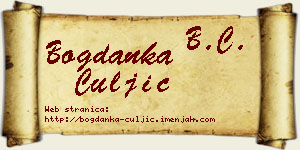 Bogdanka Čuljić vizit kartica